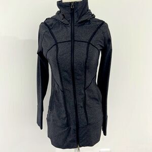 Athleta Rishi fitted Charoal Gray Zip s XS